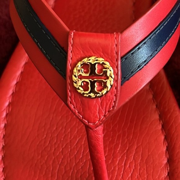 Tory Burch Maritime stripped leather sandals - Picture 5 of 6